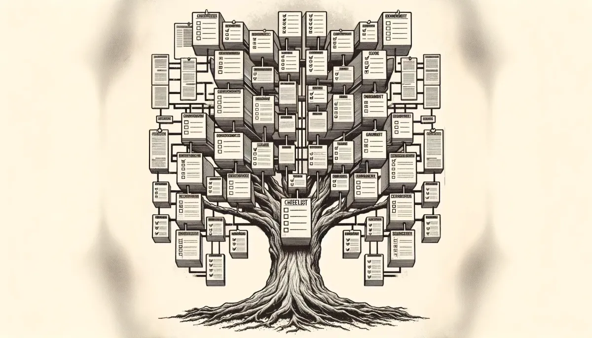 Дерево чек-листов для всепроникающих процессов